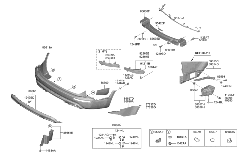 2020 Kia Telluride Lamp Assembly-Side T/SIG Diagram for 92405S9000