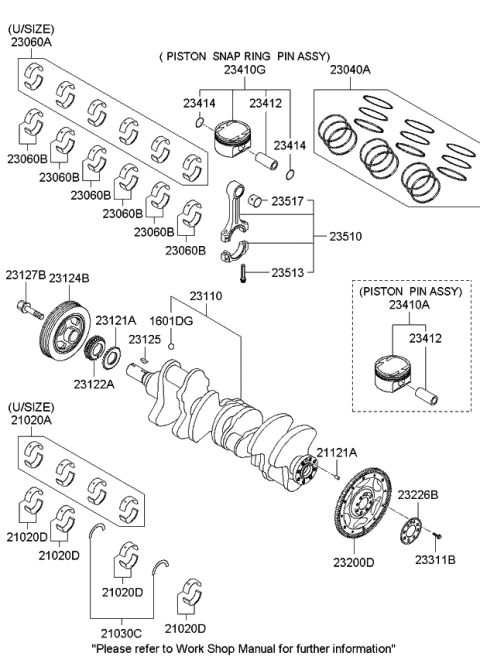 2009 Kia Sedona Cps Wheel & Plate Diagram for 232003C140