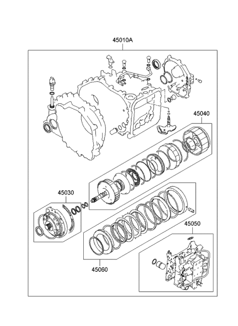 2014 Kia Sedona Seal Kit-Automatic TRANSAXLE OVERHAU Diagram for 450103AB00