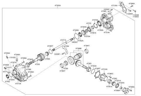 2009 Kia Sportage Spacer Diagram for 4738539217