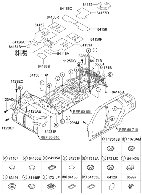 2007 Kia Sportage Pad-ANTINOISE Diagram for 841821F010