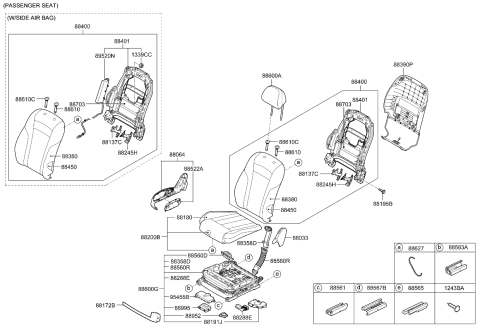 2019 Kia K900 Duct-Front Cushion Diagram for 88560J6000