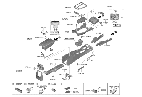 2020 Kia K900 Jack Assembly-Aux & Usb Diagram for 96120J6000