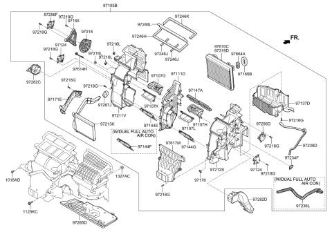 2021 Kia Sportage Case-Intake Duct Diagram for 97145D9000