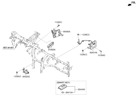 2022 Kia Sportage Unit Assembly-BCM Diagram for 954B0D9BA0