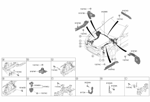 2022 Kia Stinger Box Assembly-BATT Joint Diagram for 91950J5400