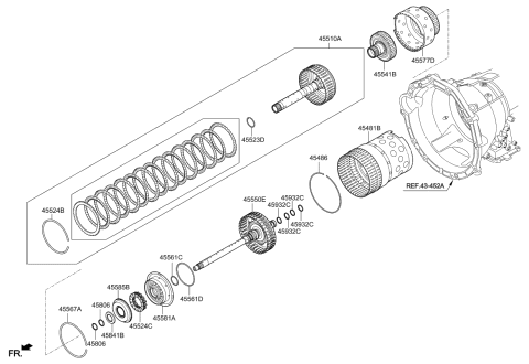 2022 Kia Stinger Transaxle Clutch-Auto Diagram 3