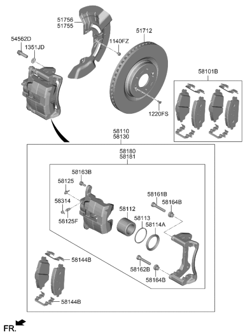 2021 Kia Sorento Seal-Piston Diagram for 58113D3000