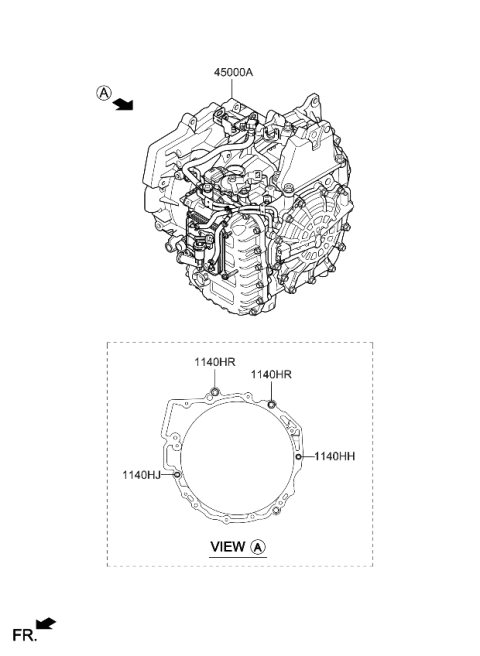 2021 Kia Sorento Transaxle Assy-Auto Diagram