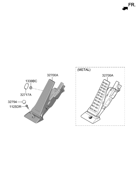 2023 Kia Sorento Accelerator Pedal Diagram