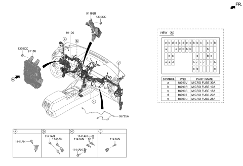 2023 Kia Sorento JUNCTION BOX ASSY-I Diagram for 91902P4300