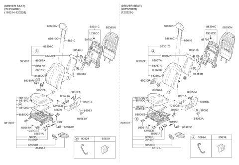 2013 Kia Optima Hybrid Headrest Assembly-Front Seat Diagram for 887002T730FEB