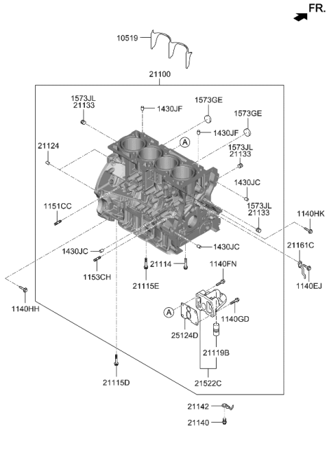 2011 Kia Optima Cylinder Block Diagram 2