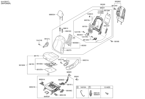 2024 Kia Sportage MAP BOARD ASSY-FRT S Diagram for 88391P1030WK