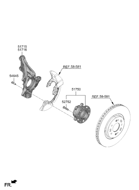 2023 Kia Sportage Front Axle Diagram