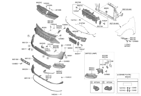 2024 Kia Sportage Sensor-External Ambient Diagram for 969852D700