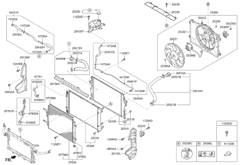 2020 Kia Niro Cap Assembly-Radiator Diagram for 25330D9000