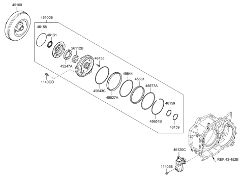 2016 Kia Forte Ring-Seal Diagram for 4619402400