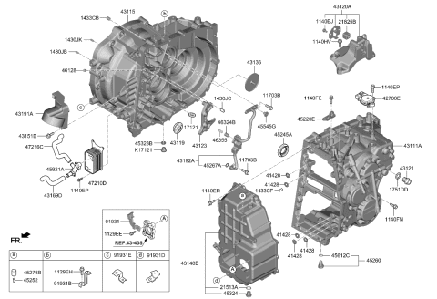 2023 Kia K5 Transaxle Case-Manual Diagram