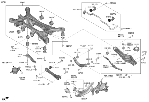 2023 Kia K5 Bush-Rr Assist Arm Diagram for 55252N9100