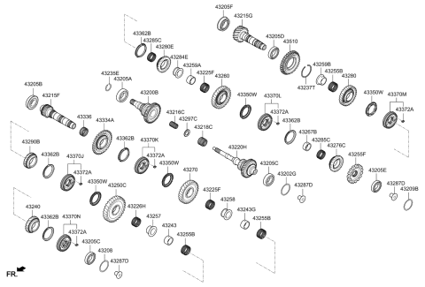2022 Kia K5 Ring Assembly-Triple Con Diagram for 433502D701