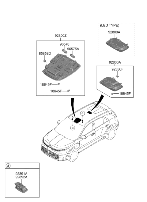 2024 Kia Niro EV Room Lamp Diagram