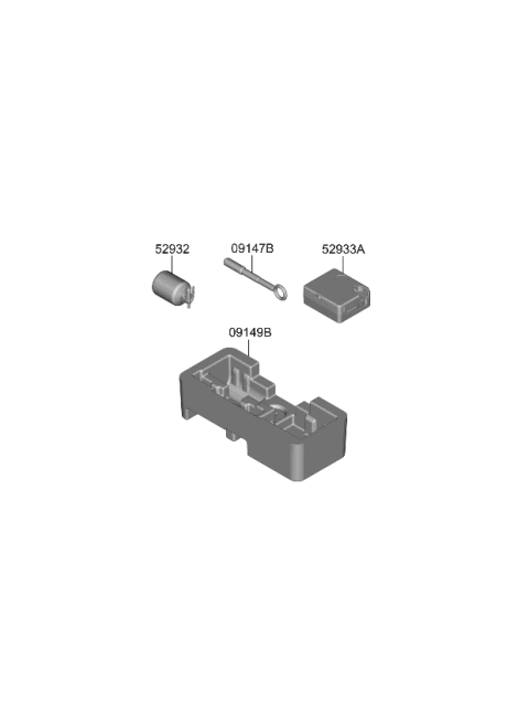 2024 Kia Niro EV CASE-MOBILITY KIT Diagram for 09149AT900