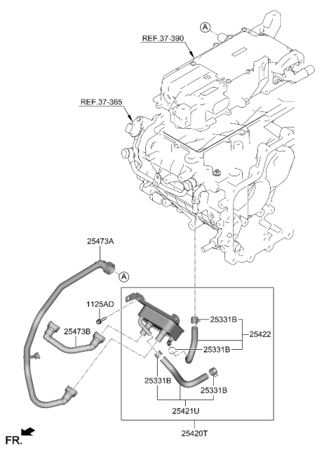 2023 Kia Niro EV Oil Cooling Diagram