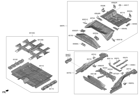 2024 Kia Niro EV MEMBER ASSY-SPARE TI Diagram for 655E3AO000