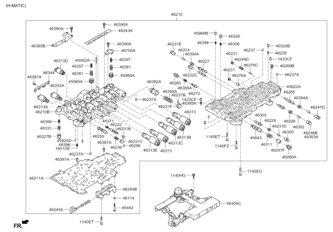2016 Kia K900 Plate-Separator Diagram for 462314E250