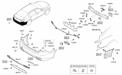 2016 Kia K900 Wiring Harness-BWS Extension Diagram for 918953T040