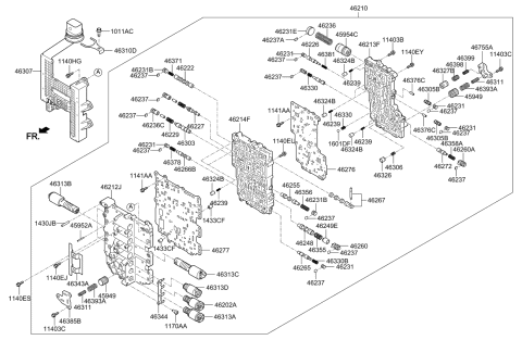 2020 Kia Cadenza Transmission Valve Body Diagram