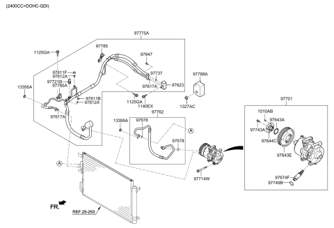 2019 Kia Sportage Suction Tube Assembly Diagram for 97775D9932