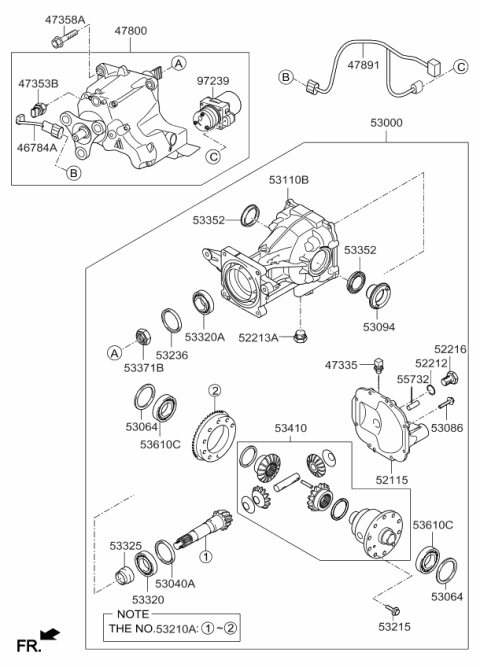 2017 Kia Sportage Cover Assembly Diagram for 530753B520