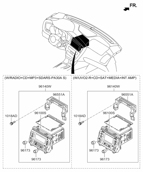 2014 Kia Optima Korean made Audio Diagram