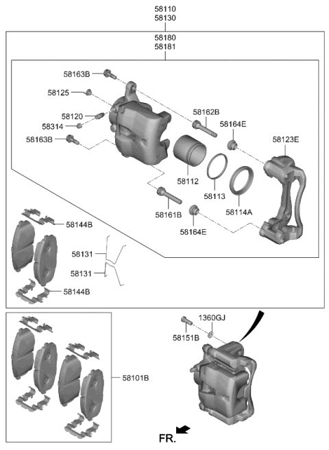 2023 Kia Forte Spring-Pad Return Diagram for 58188A5030