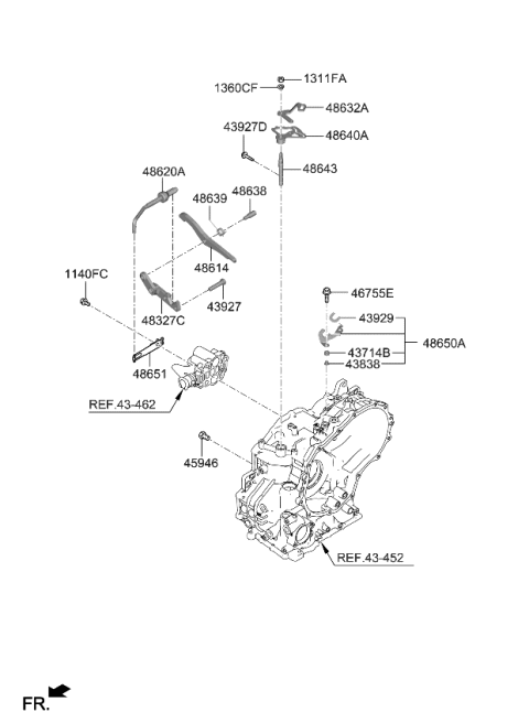 2022 Kia Forte Transaxle Brake-Auto Diagram