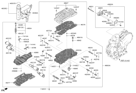 2022 Kia Forte Transmission Valve Body Diagram