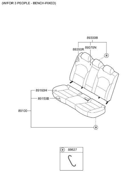 2023 Kia Forte 2ND Seat Diagram 3