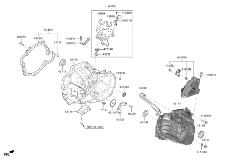 2022 Kia Forte Transaxle Case-Manual Diagram 2