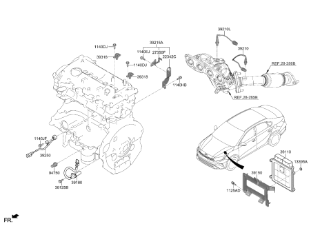 2023 Kia Forte ELECTRONIC CONTROL U Diagram for 391712ETF0