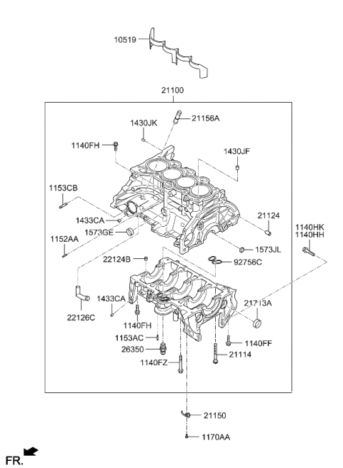 2023 Kia Forte Cylinder Block Diagram 2