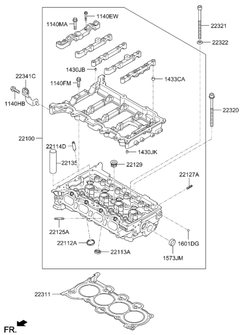 2023 Kia Forte Cylinder Head Diagram 2