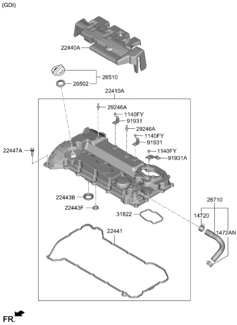 2021 Kia Sorento Bracket-Wiring MTG Diagram for 91931L1160