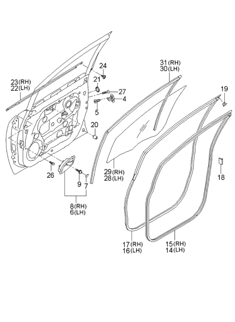 2006 Kia Rondo Tapping Screw-FLANGE Head Diagram for 1249304109B