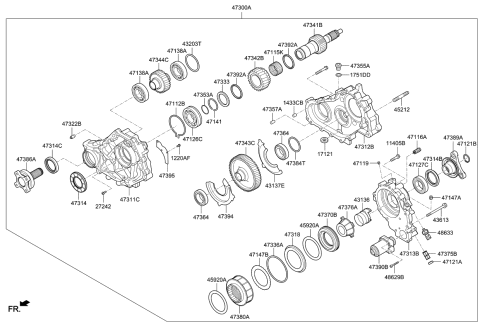 2020 Kia Stinger Ring-Snap Diagram for 473664J241