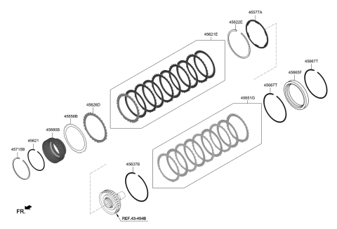 2018 Kia Stinger Ring-Snap Diagram for 456564J020