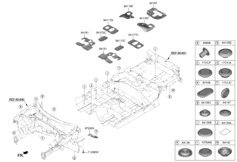 2024 Kia Soul Isolation Pad & Plug Diagram 1