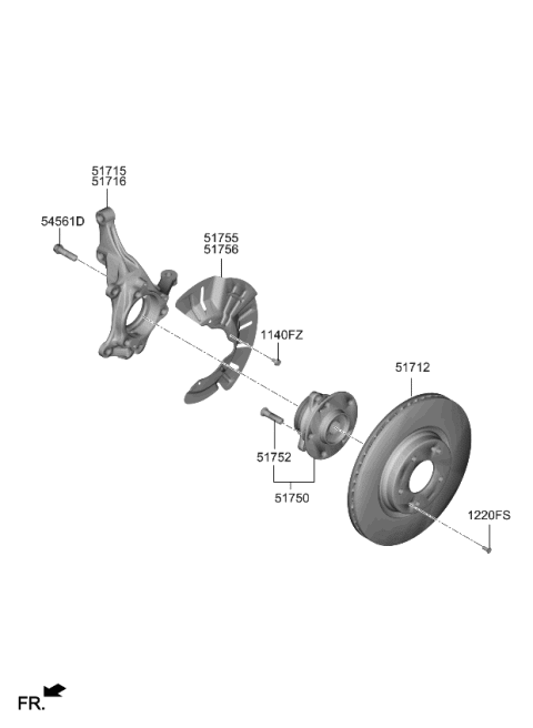 2023 Kia Soul Front Axle Diagram