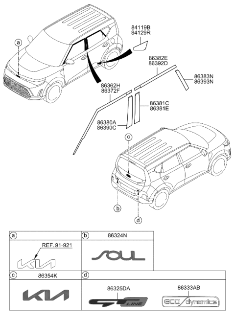 2024 Kia Soul Emblem Diagram